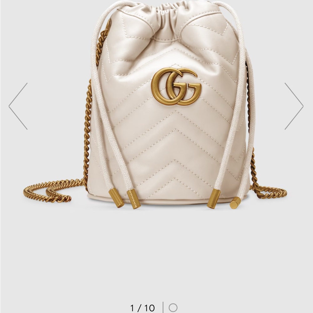 Gucci Cream Drawstring Bag - Picture 2 of 2